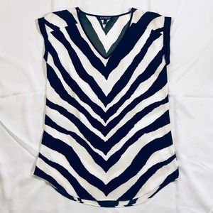 Zebra Pattern Top By Express